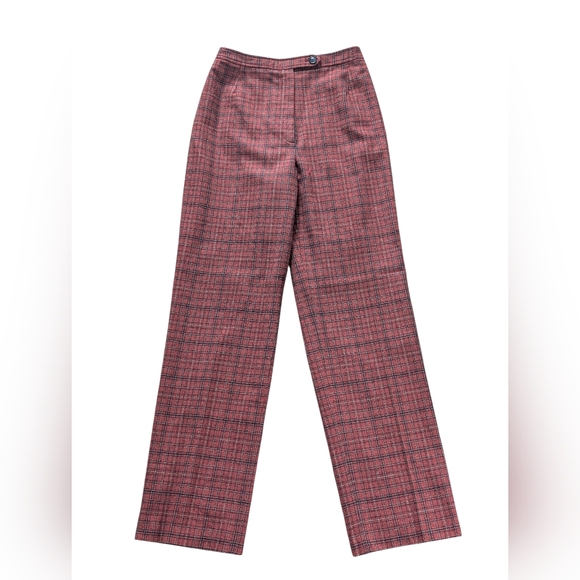 Evan Picone Pants - Vintage 80s Evan-Picone Wool Plaid Trousers